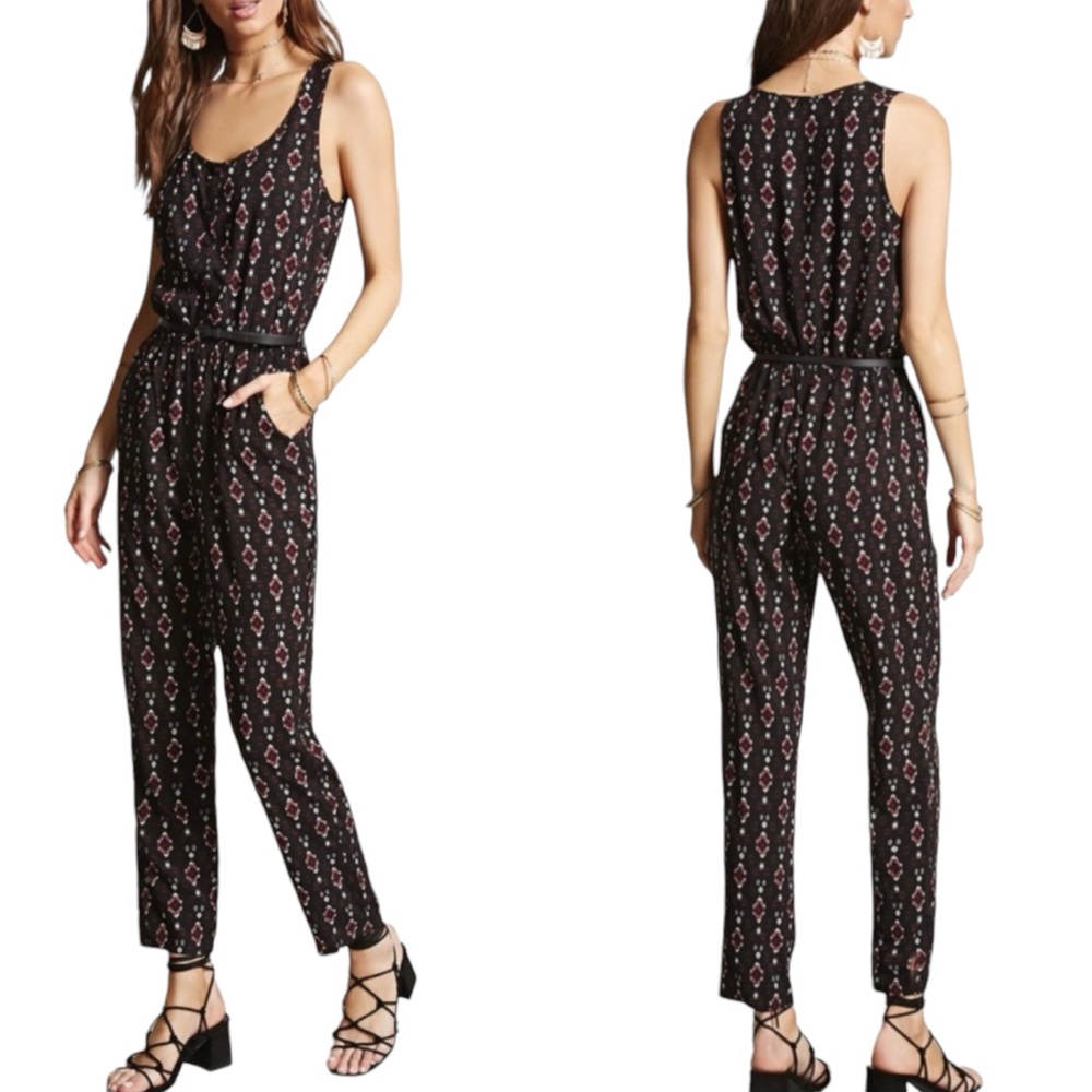 Bajee Collection Southwestern Jumpsuit Size Large NWT